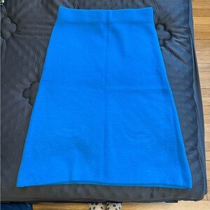 Ann Taylor Vibrant Blue Midi Skirt